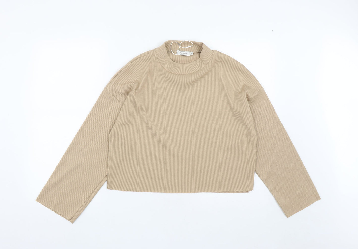 VERA&LUCY Womens Brown Round Neck  Polyester Pullover Jumper Size M