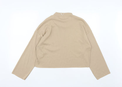 VERA&LUCY Womens Brown Round Neck  Polyester Pullover Jumper Size M
