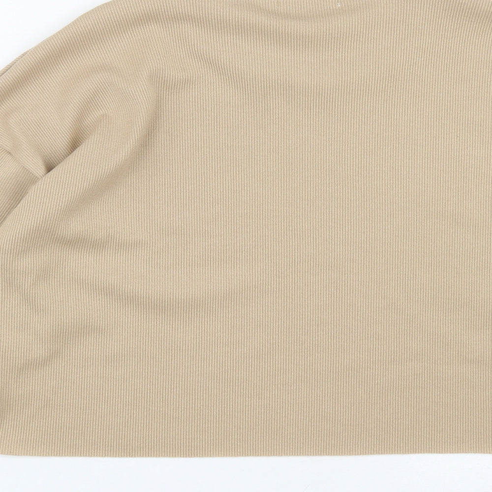 VERA&LUCY Womens Brown Round Neck  Polyester Pullover Jumper Size M