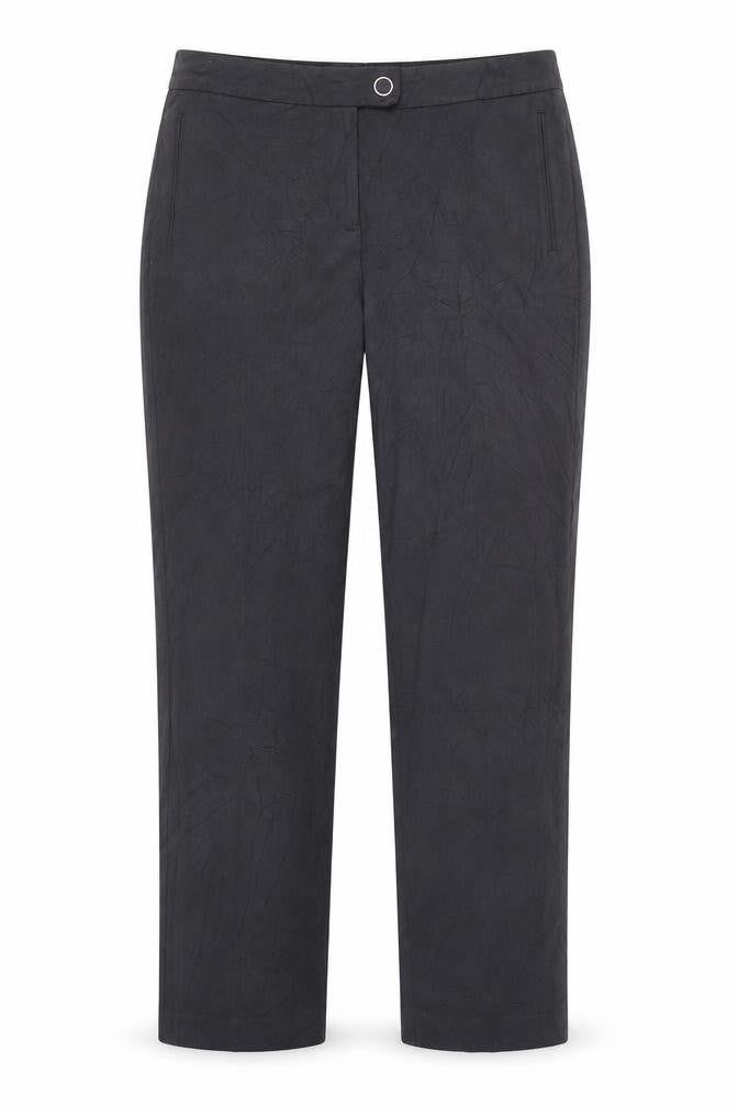 Marks and Spencer Womens Grey  Polyester Trousers  Size 12 L29 in Regular Zip