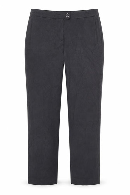 Marks and Spencer Womens Grey  Polyester Trousers  Size 12 L29 in Regular Zip