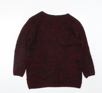 Womens UK Size 10 Matalan Red Pullover Jumper