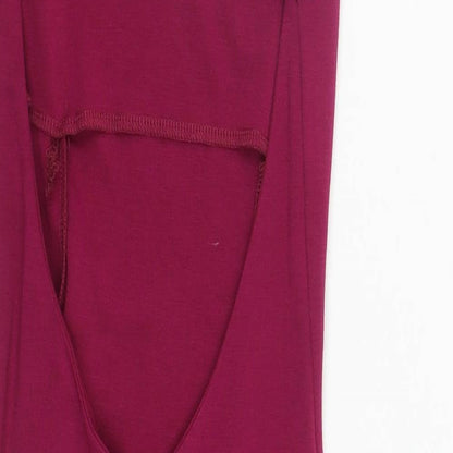 ASOS Womens Purple  Viscose Bodycon  Size 6  Round Neck Hook & Eye