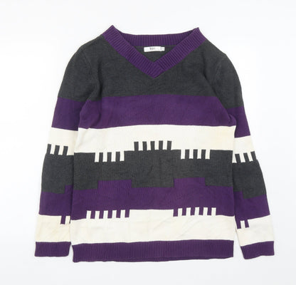 Womens UK Size 12 Bonprix Collection Multicoloured Pullover Jumper