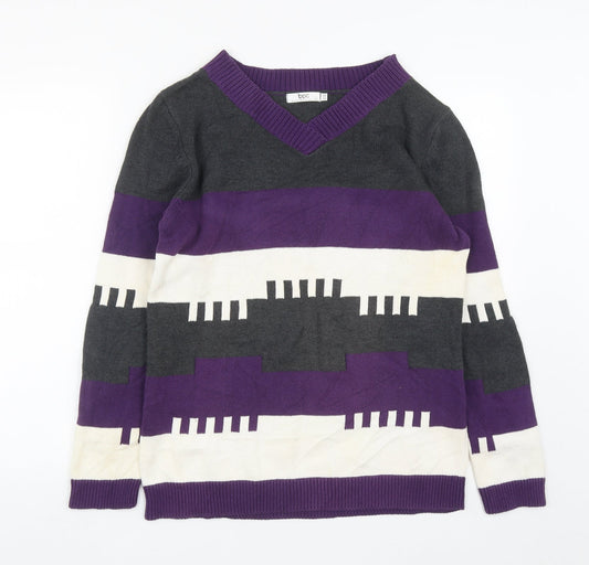 Womens UK Size 12 Bonprix Collection Multicoloured Pullover Jumper