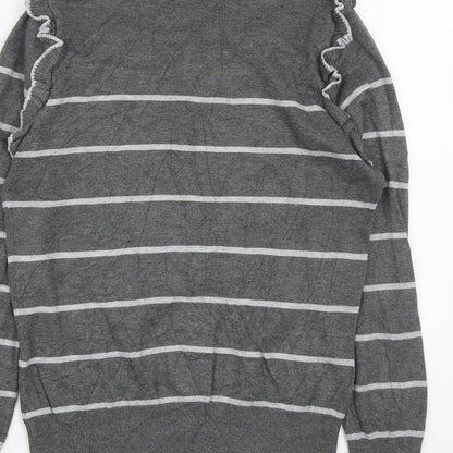 Womens UK Size 12 Debenhams Grey Pullover Jumper