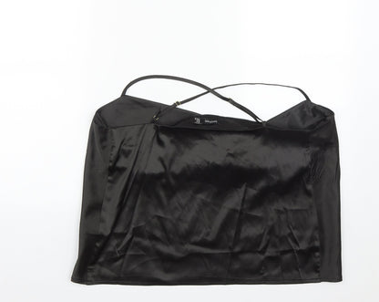 Boohoo Womens Black  Polyester Camisole Blouse Size 16 Cowl Neck