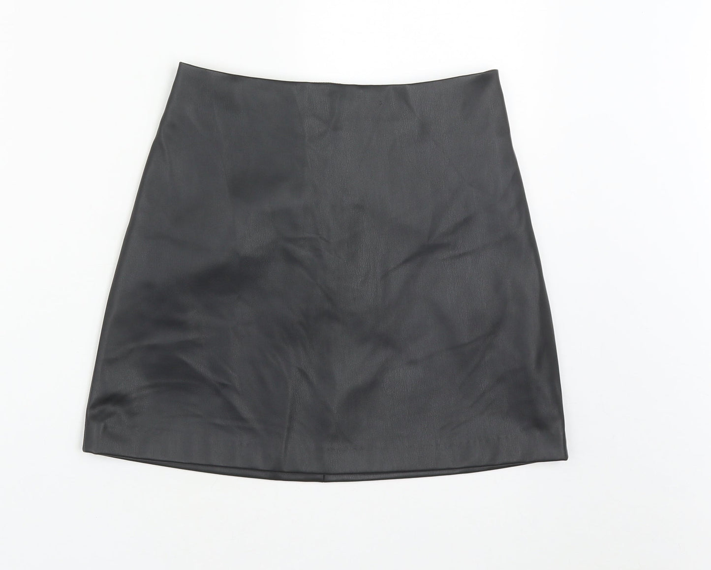 Monki Womens Black  Polyester Maxi Skirt Size 8   Zip