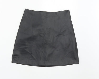 Monki Womens Black  Polyester Maxi Skirt Size 8   Zip