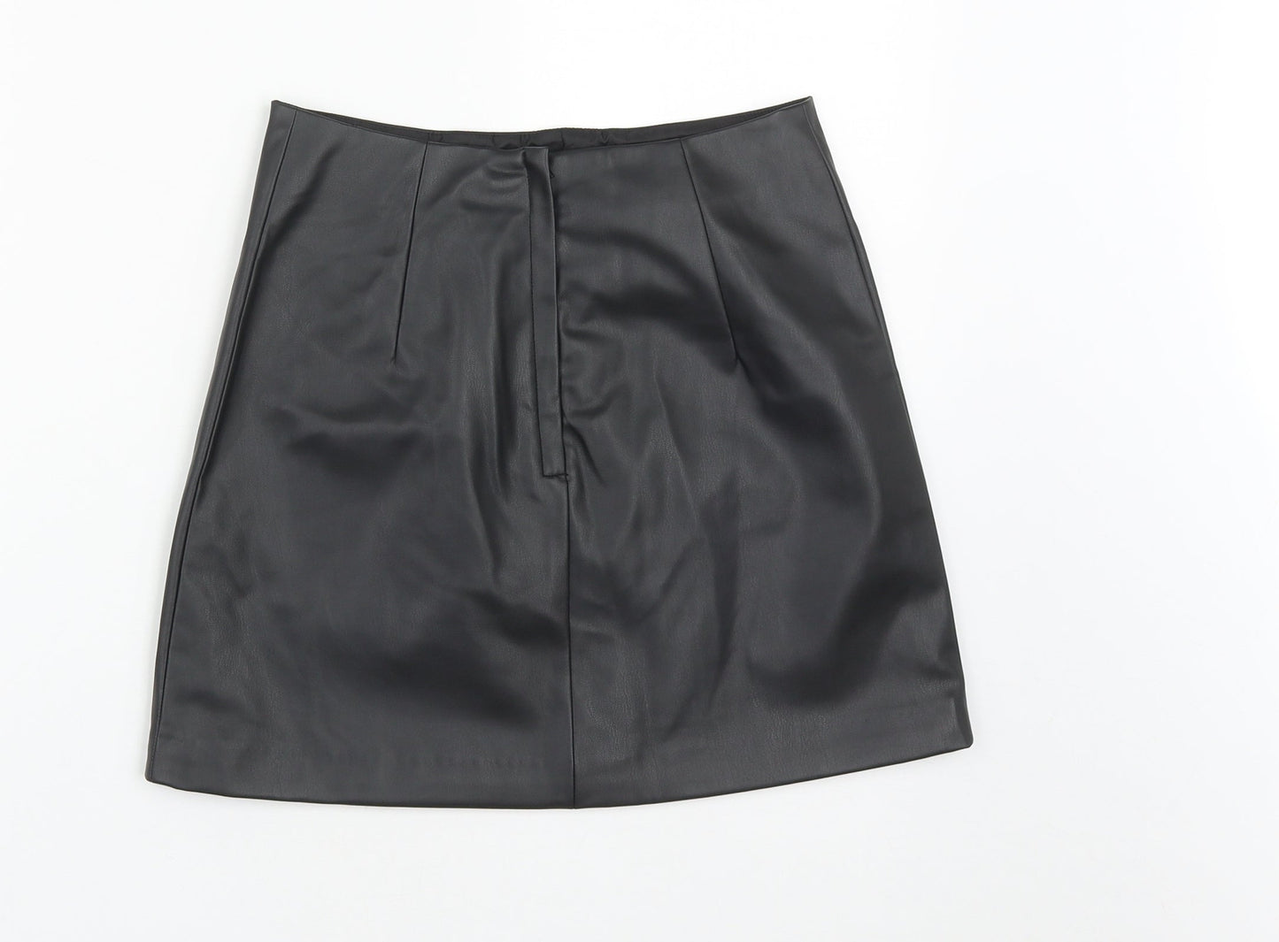 Monki Womens Black  Polyester Maxi Skirt Size 8   Zip