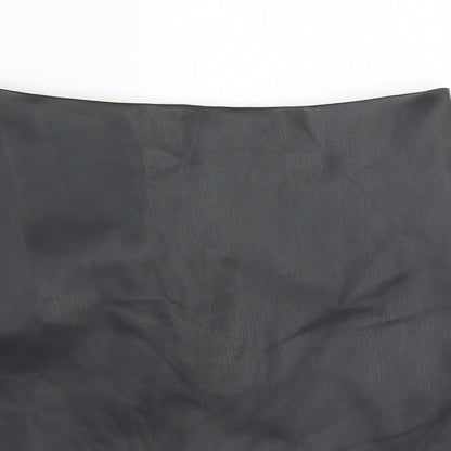 Monki Womens Black  Polyester Maxi Skirt Size 8   Zip