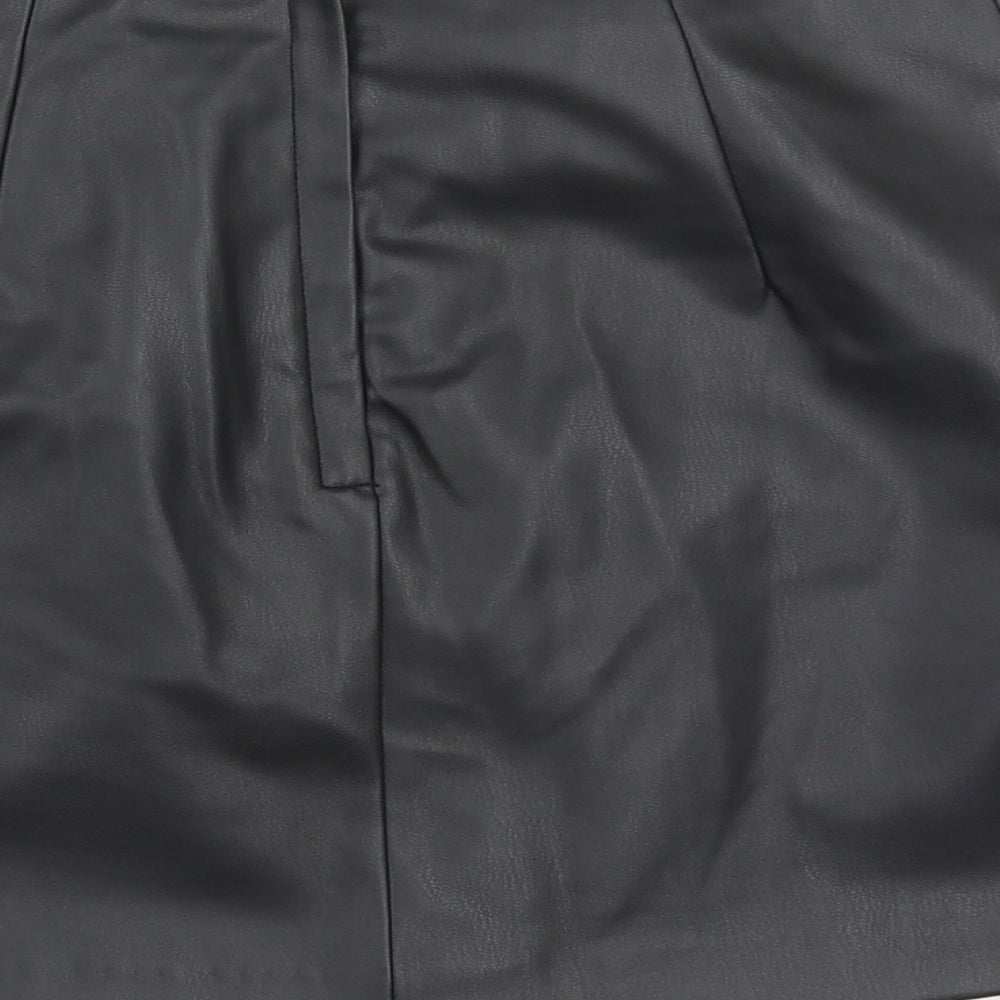 Monki Womens Black  Polyester Maxi Skirt Size 8   Zip