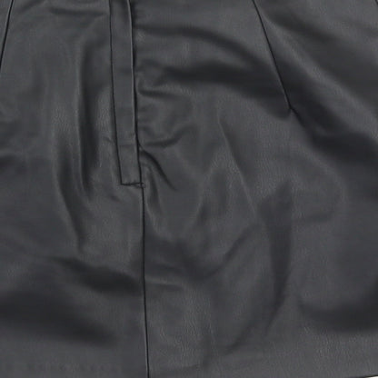 Monki Womens Black  Polyester Maxi Skirt Size 8   Zip