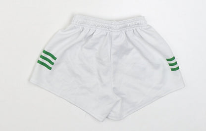 O'Neills Boys White  Polyester Sweat Shorts Size 3-4 Years  Regular Tie