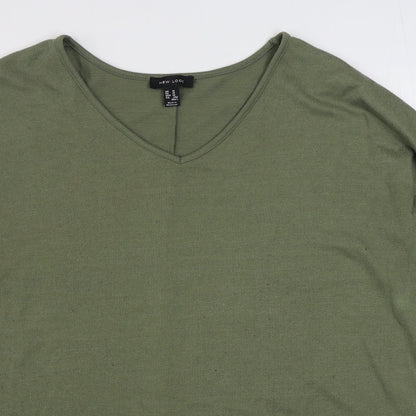 Womens UK Size M New Look Green Pullover Jumper