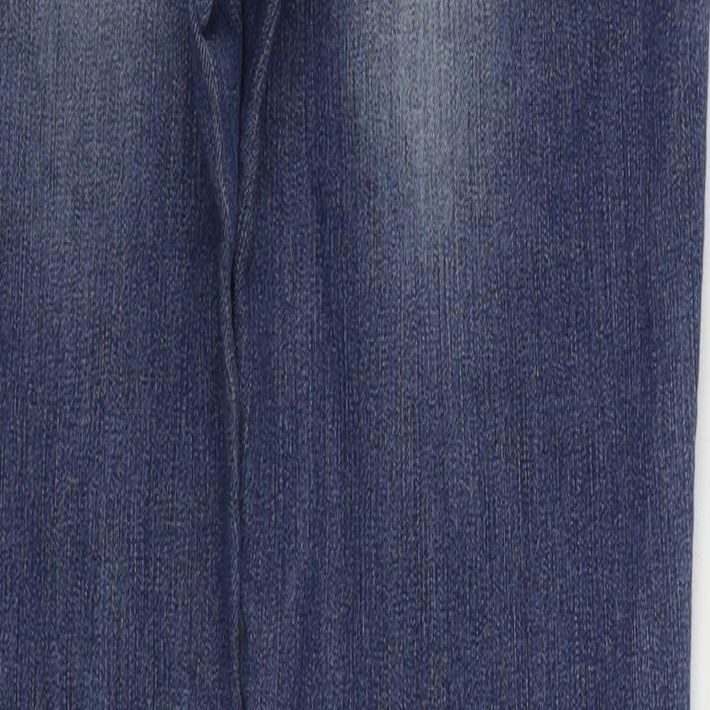 UNITED COLOURS OF BENETTON Mens Blue  Cotton Skinny Jeans Size 28 in L30 in Regular Zip