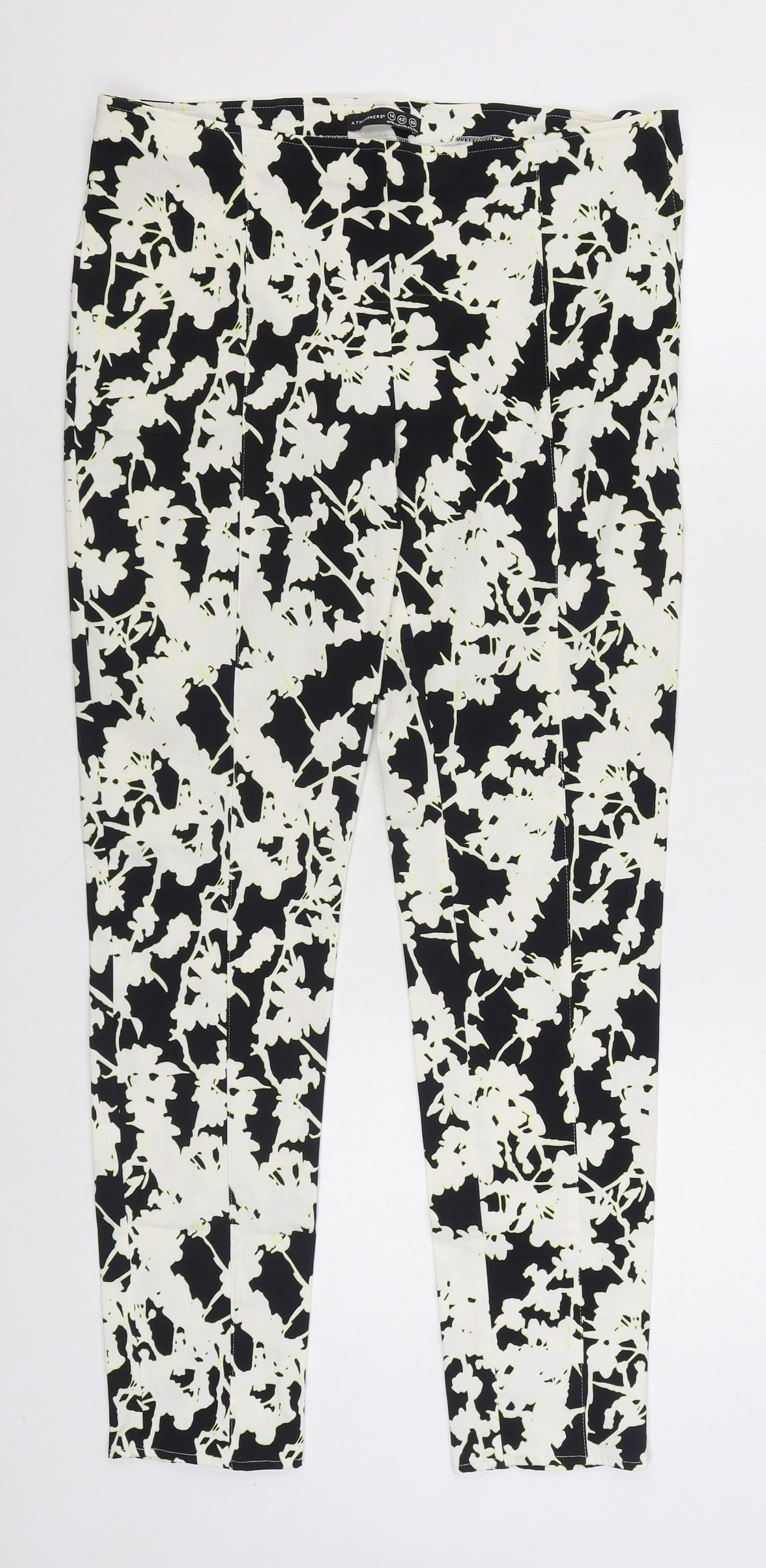 Womens UK Size 14 Atmosphere Regular Fit Carrot Black Trousers