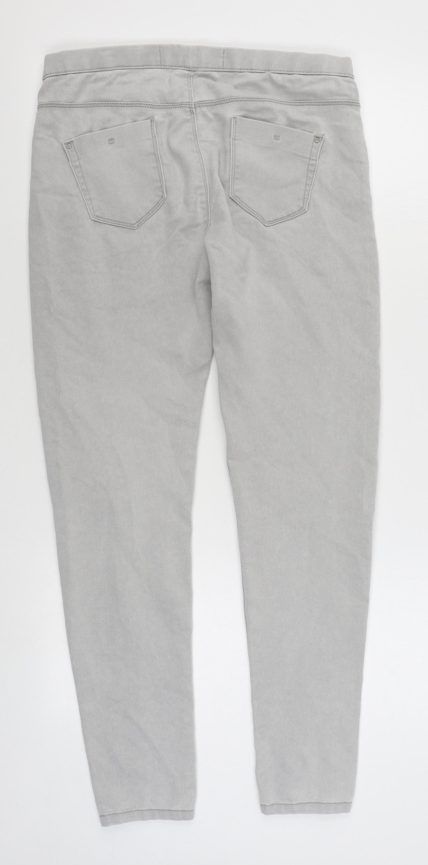 Denim & Co Womens Grey  Cotton Jegging Jeans Size 10 L27 in Regular