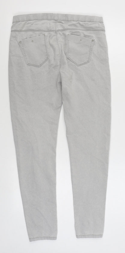 Denim & Co Womens Grey  Cotton Jegging Jeans Size 10 L27 in Regular
