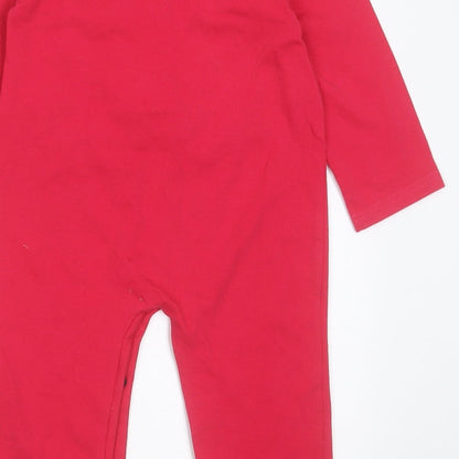 Preworn Girls Pink  Cotton Jumpsuit One-Piece Size 2 Years  Button