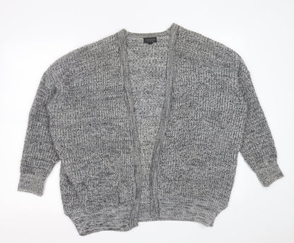 Womens UK Size 10 Topshop Grey Cardigan Jumper