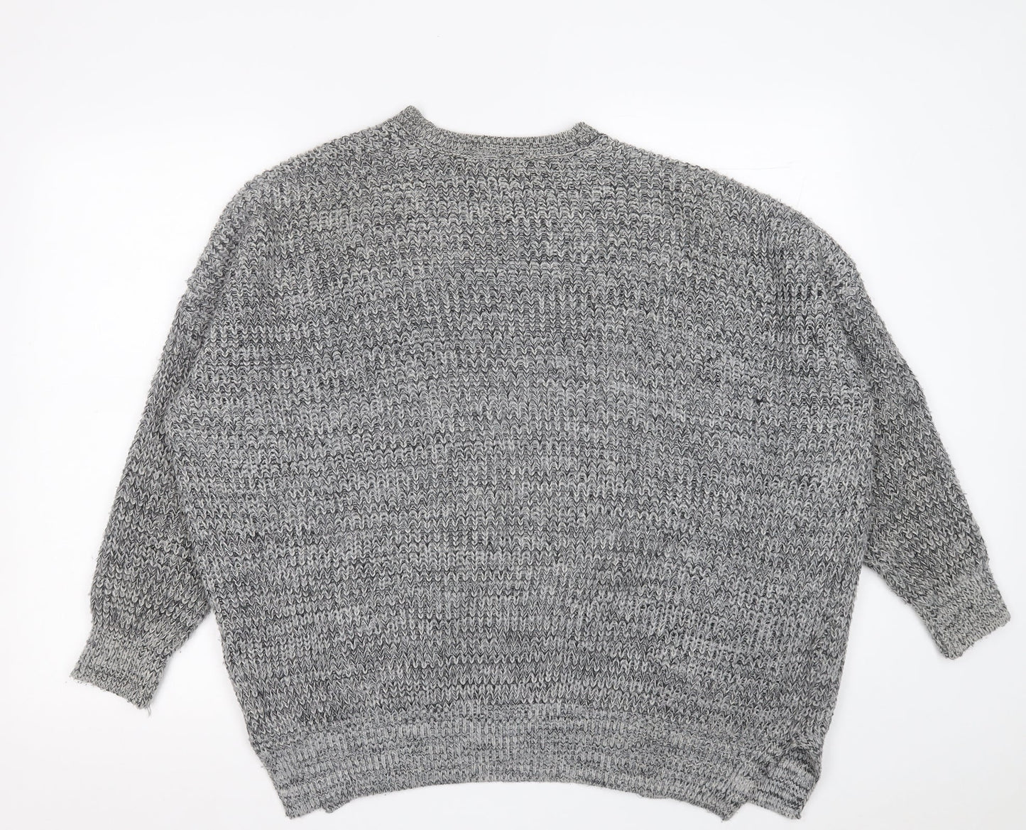 Womens UK Size 10 Topshop Grey Cardigan Jumper