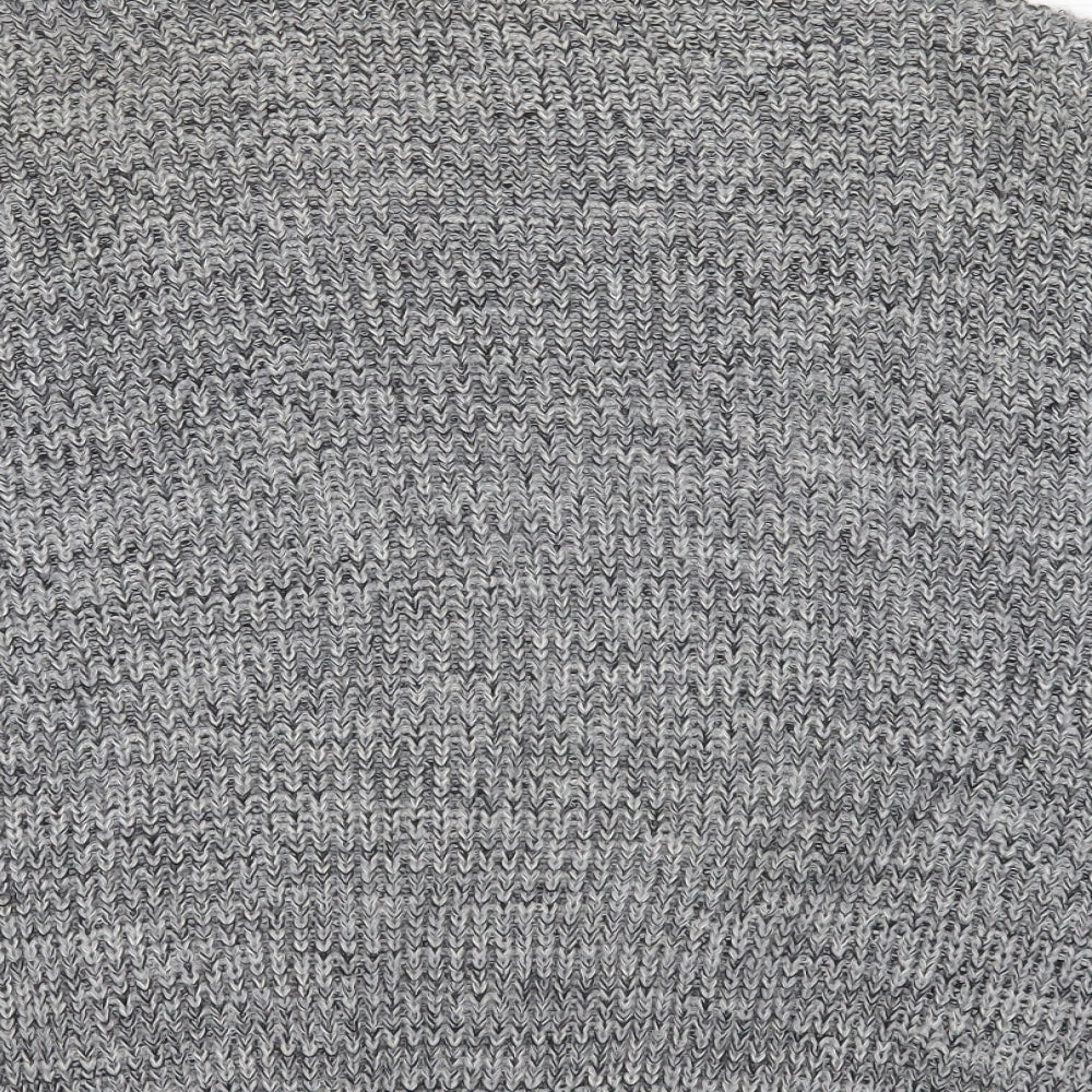 Womens UK Size 10 Topshop Grey Cardigan Jumper