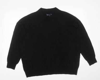 Womens UK Size L Marks and Spencer Black Pullover Jumper