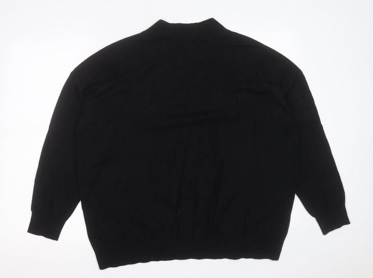 Womens UK Size L Marks and Spencer Black Pullover Jumper
