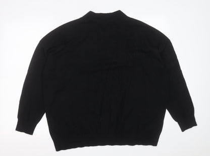 Womens UK Size L Marks and Spencer Black Pullover Jumper