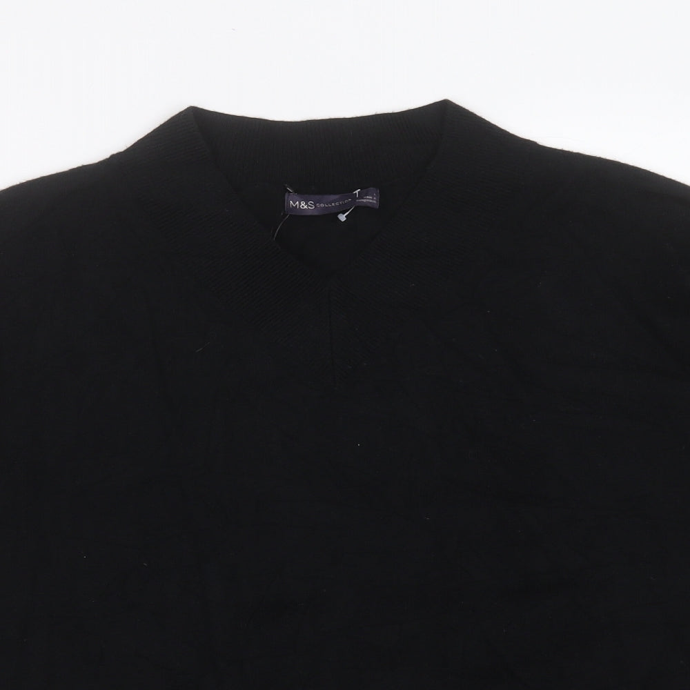 Womens UK Size L Marks and Spencer Black Pullover Jumper