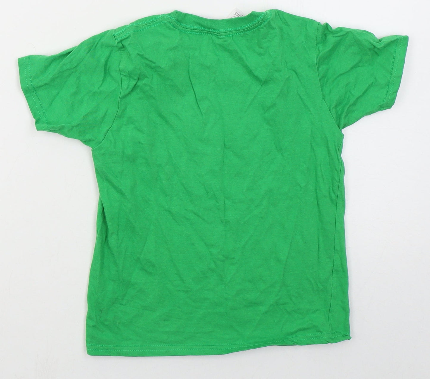 Gildan Boys Green  Cotton Basic T-Shirt Size 5-6 Years Crew Neck Pullover - I'm Welsh What's Your Superpower