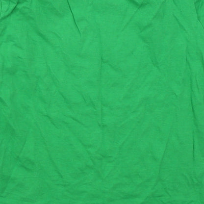 Gildan Boys Green  Cotton Basic T-Shirt Size 5-6 Years Crew Neck Pullover - I'm Welsh What's Your Superpower