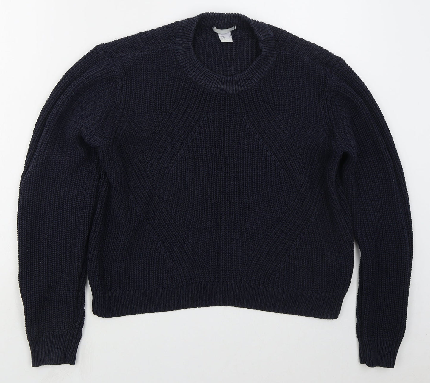 Womens UK Size M H&M Blue Pullover Jumper