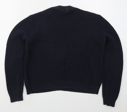 Womens UK Size M H&M Blue Pullover Jumper