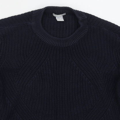 Womens UK Size M H&M Blue Pullover Jumper