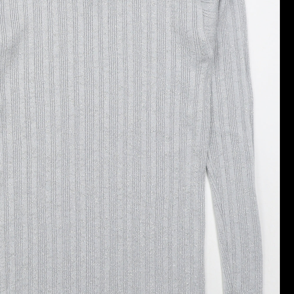 Womens UK Size L Fashion Extra Grey Pullover Jumper