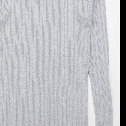 Womens UK Size L Fashion Extra Grey Pullover Jumper
