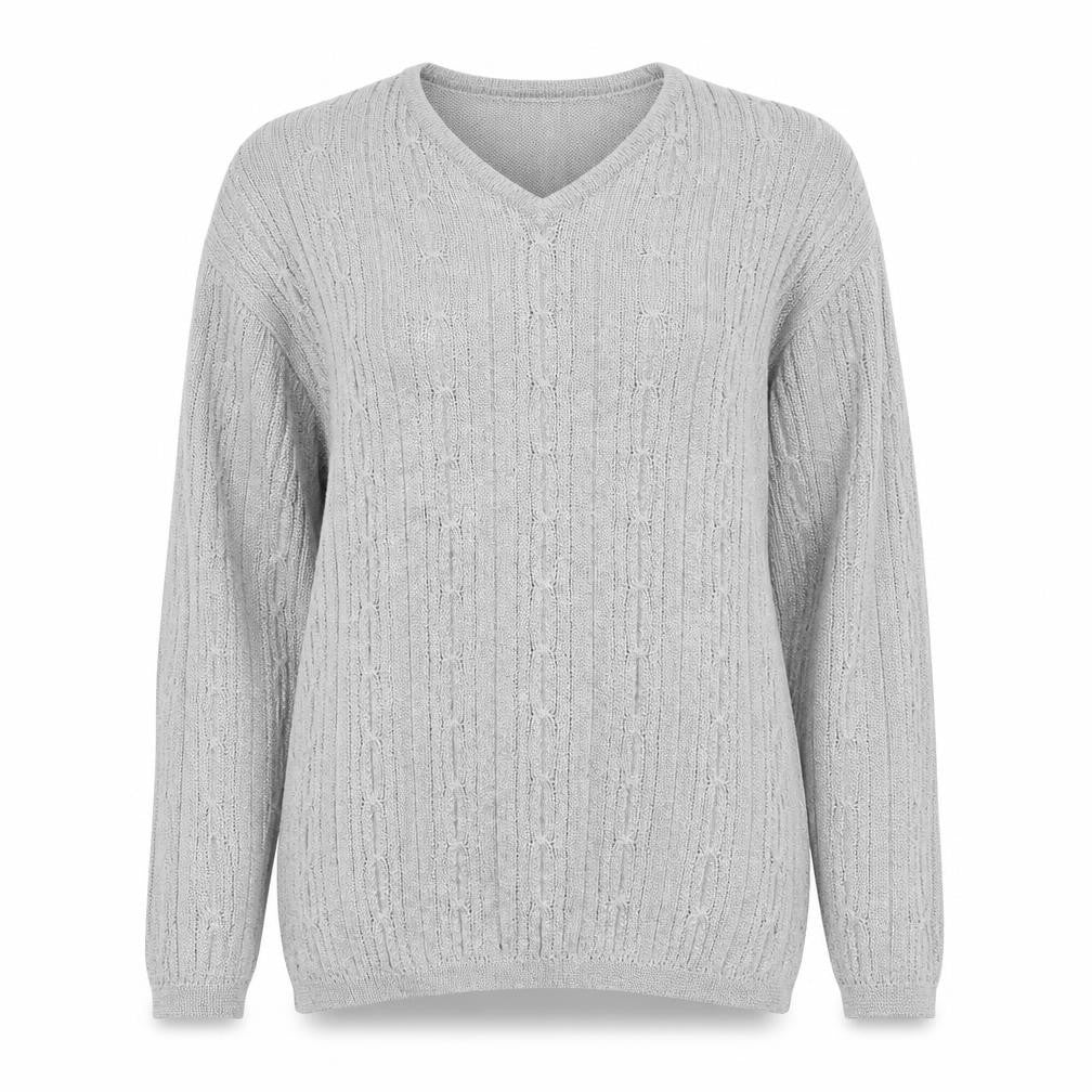 Womens UK Size L Jumper Grey Pullover Jumper