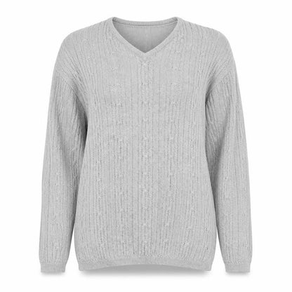 Womens UK Size L Jumper Grey Pullover Jumper