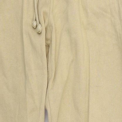 Womens UK Size S H&M Regular Fit Sweatpants Beige Trousers
