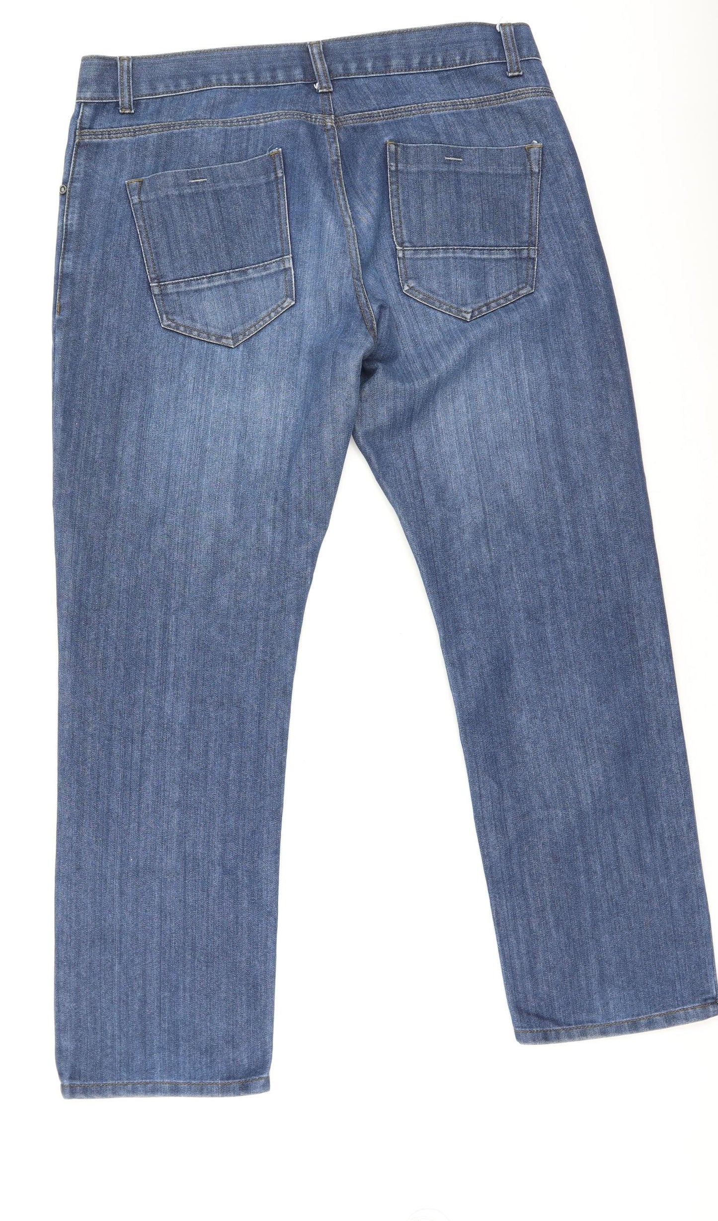 Womens UK Size 36 Preworn Regular Fit Straight Blue Jeans
