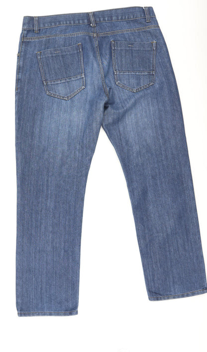 Womens UK Size 36 Preworn Regular Fit Straight Blue Jeans