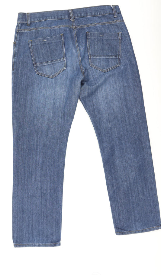 Womens UK Size 36 Preworn Regular Fit Straight Blue Jeans