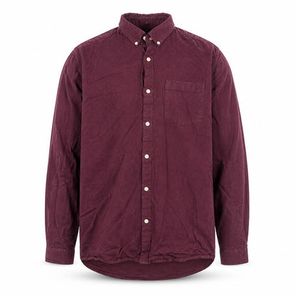 Mens UK Size L River Island Purple  Button-Up Long Sleeve Casual Shirt