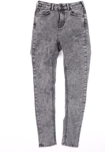 Womens UK Size 25 Jack Wills Regular Fit Skinny Grey Jeans