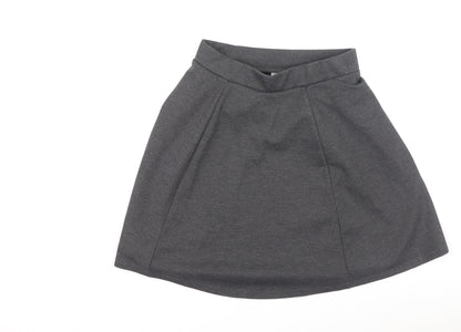 George  Girls Grey  Polyester Pleated Skirt Size 11-12 Years  Regular