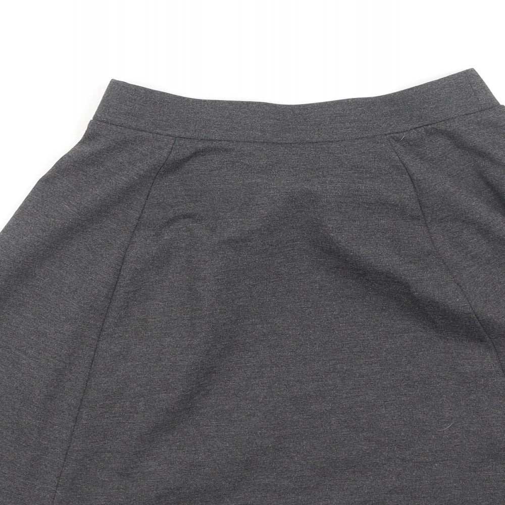 George  Girls Grey  Polyester Pleated Skirt Size 11-12 Years  Regular