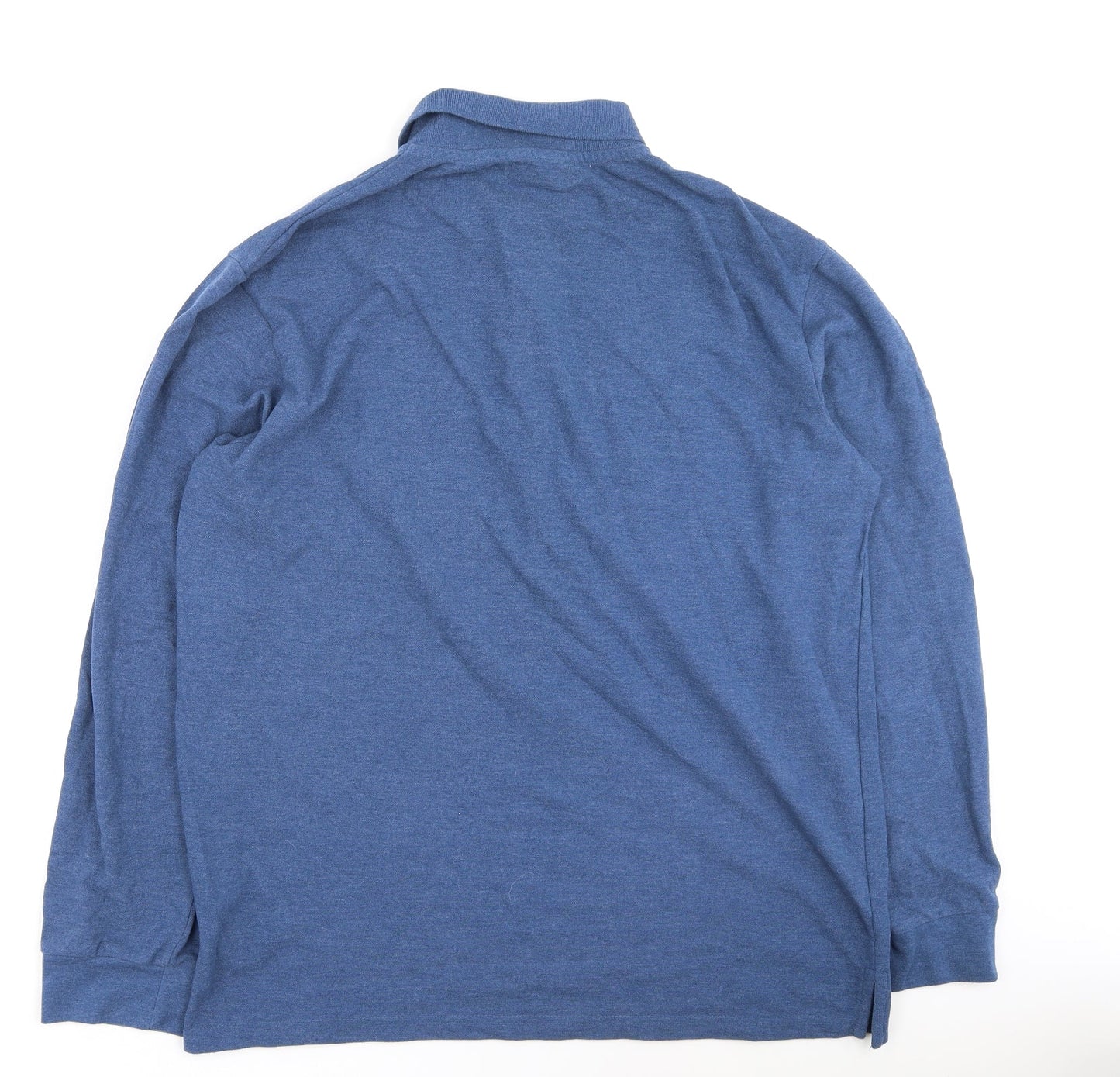 atlasformen Mens Blue  Cotton  Button-Up Size L Collared