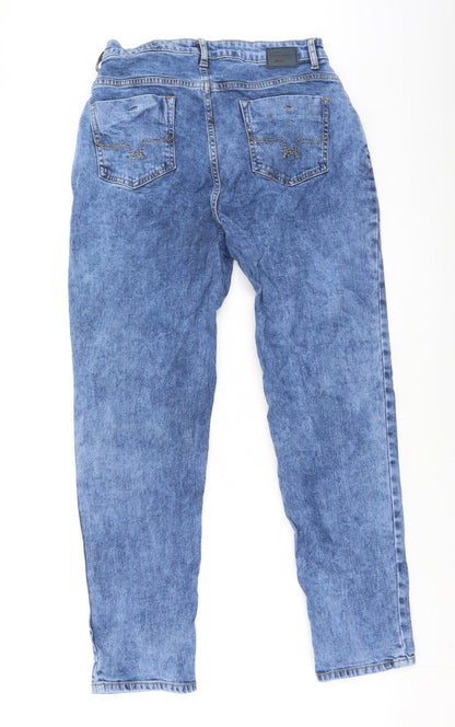 Womens UK Size 26 Preworn Regular Fit Mom Blue Jeans